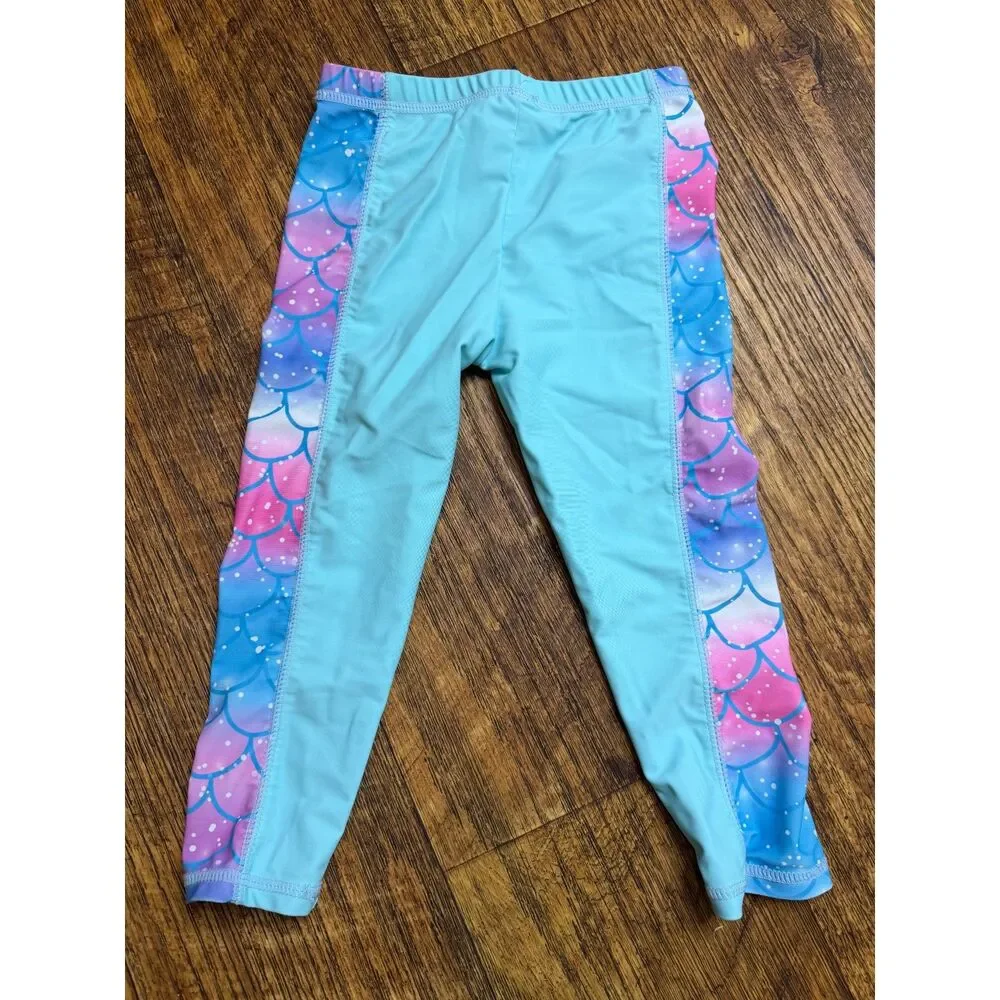 Baohulu Girls Mermaid UPF 50+ Swim Pants Quick Dry Rash Guard Swim Leggings